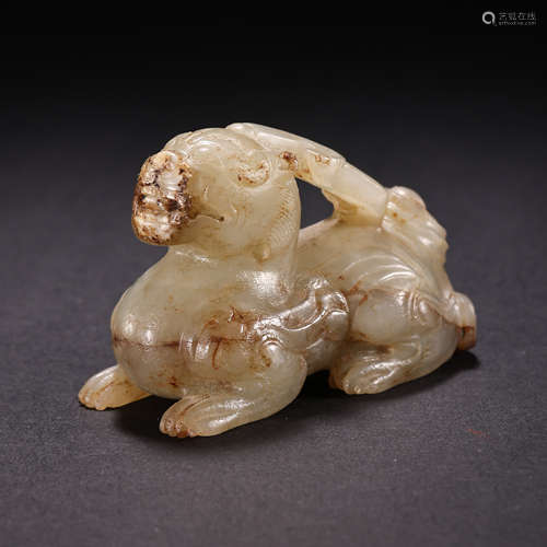 CHINA'S WAR AND HAN DYNASTY HETIAN JADE BEAST