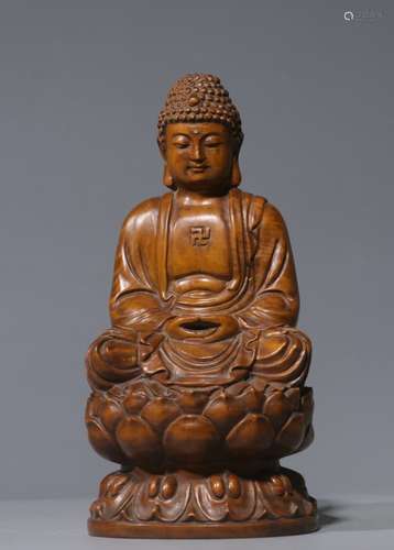 Huangyang Wood Carved Buddha Statue