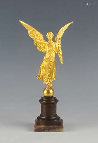 Antique Gilt Bronze Statue Victory