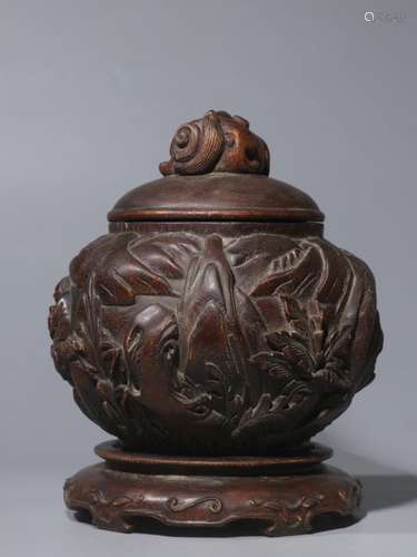 Chinese Chengxiang Wood Hand Carved Censer