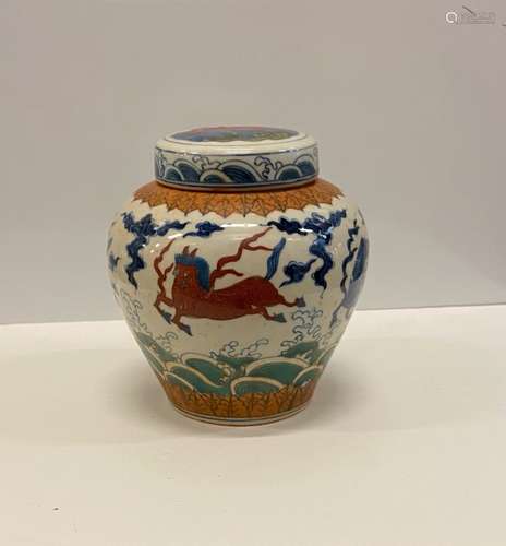 Doucai jar with Mark