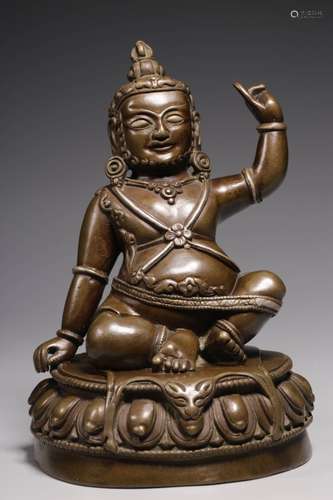 Qing Chinese Bronze Buddha Statue