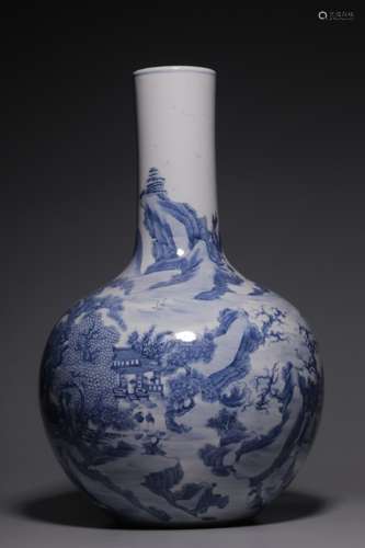 Chinese Blue and White Porcelain Vase