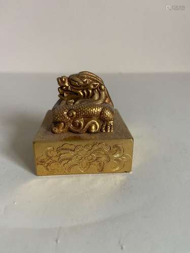 Gilt bronze seal