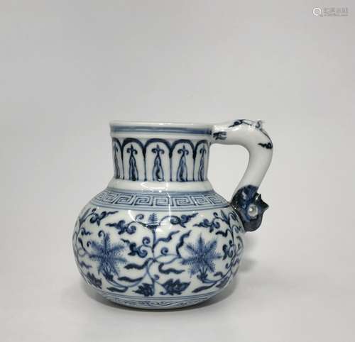 Chinese Blue and White Porcelain Ewer