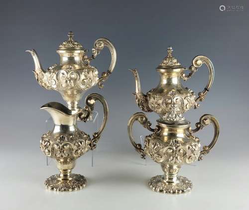 Antique Sterling Silver Tea Coffee Service