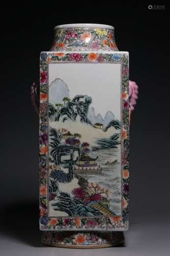 Chinese Famille Rose Porcelain Vase