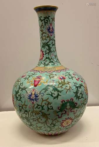 Chinese Famille Rose Vase,Mark