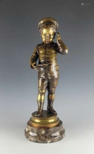 19C French Bronze Statue N.Lecornet