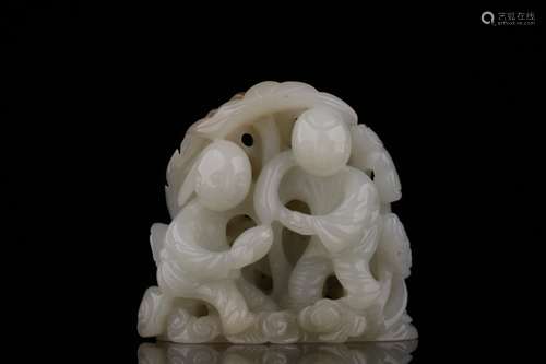 Chinese Jade Carved Burner Finial