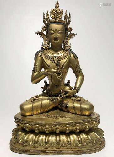 Chinese Gilt Bronze Buddha