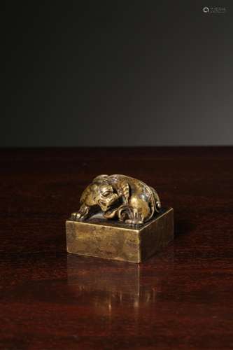 Chiense Gilt Bronze Seal