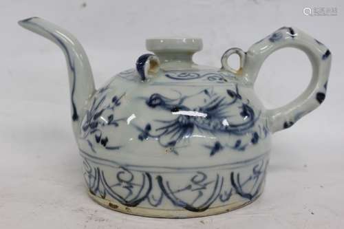 Chinese Blue and White Porcelain Teapot