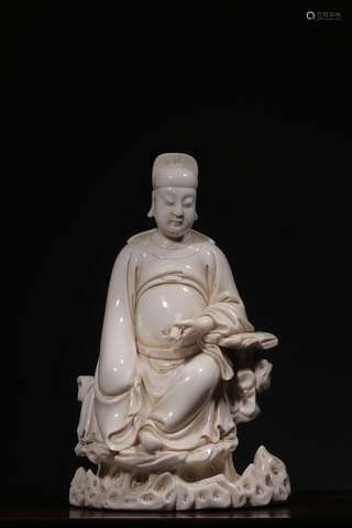 Chinese Blanc De Porcelain Figural