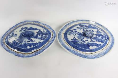 Mid-Qing Chinese Blue&White Export Soup Bowl