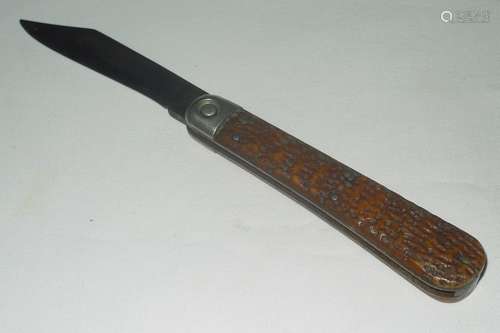 Antique Press Button Walden NY. Switch blade knife