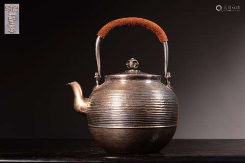 Japanese Silver Teapot,Hallmark