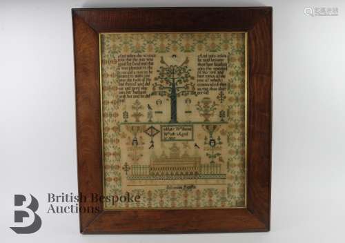 19th Century Needlework Sampler