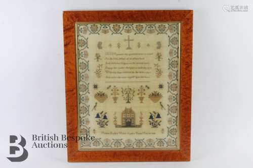 19th Century Needlework Sampler