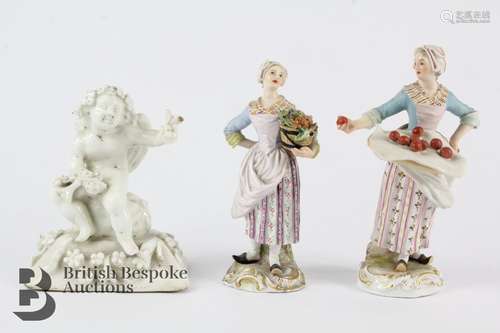 19th Century Meissen Figurines