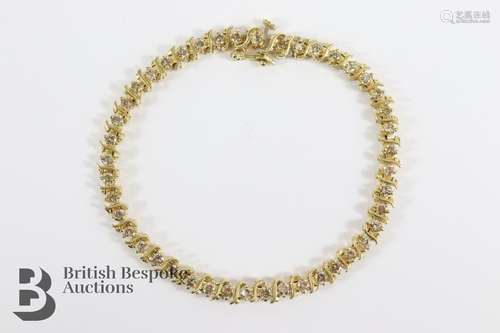 14ct Diamond Bracelet