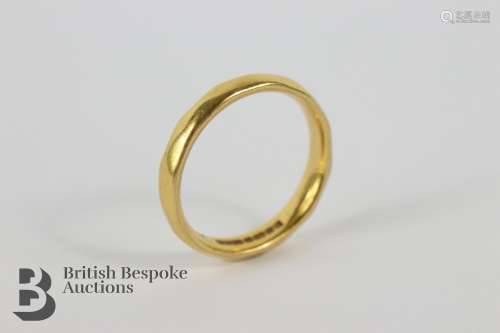 22ct Gold Wedding Band