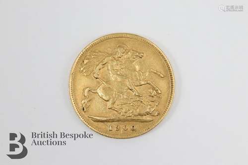 Queen Victoria 1900 Half Sovereign