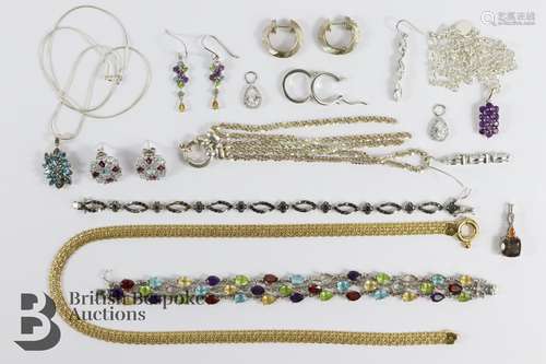 Miscellaneous Semi-Precious Stone and Silver Jewellery