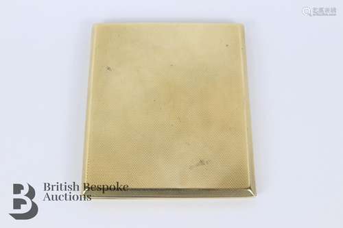 Edwardian 9ct Solid Gold Cigarette Case