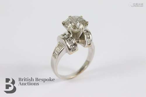 3ct Solitaire Diamond Ring