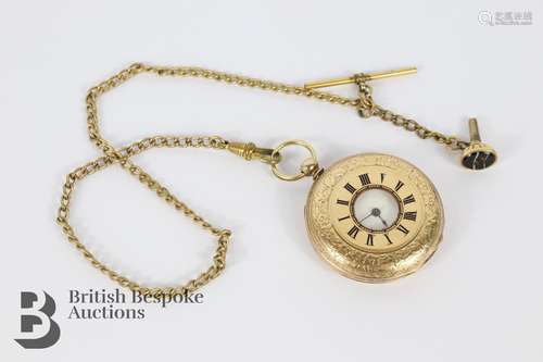 9ct Gold Ladies Pocket Watch