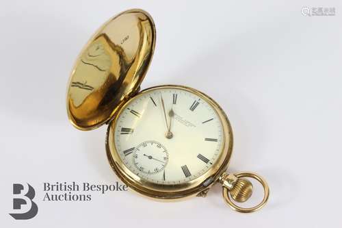 Russells 18ct Gold Full Hunter Pocket Watch