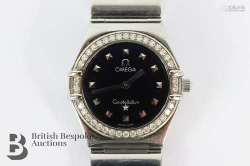 Ladies Omega Constellation Diamond Wrist Watch