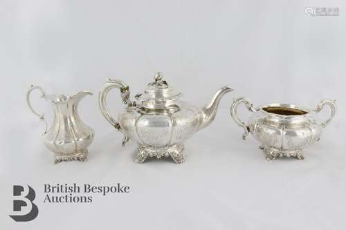 Victorian Silver Tea Trio