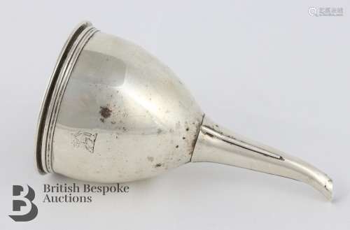 George III Silver Wine Funnel