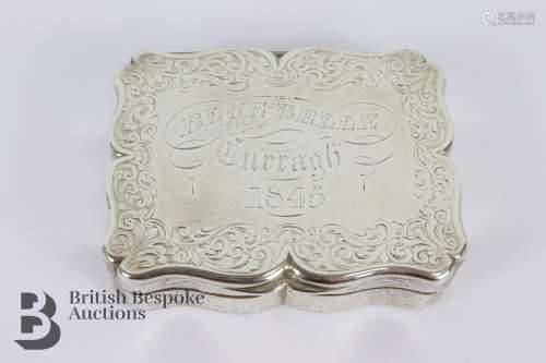 Victorian Silver Table Snuff Box