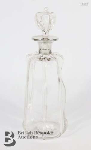 Silver Mounted Glug Glug Decanter