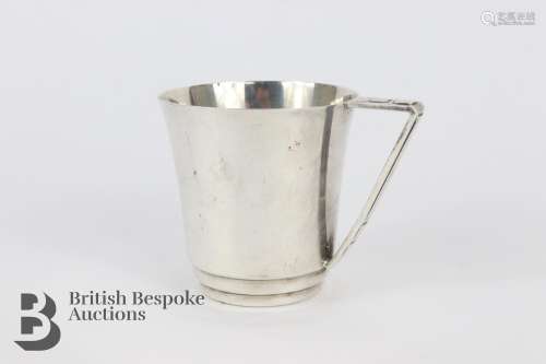 Silver Art Deco Cup