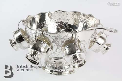 Kemps of Broadway Silver Plated Punch Bowl