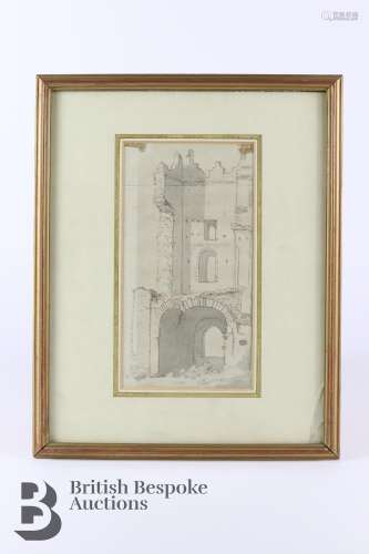 Francis Place (1647-1728) Pencil Sketch