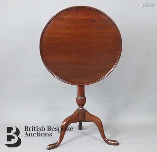 George III Mahogany Tilt-top Table