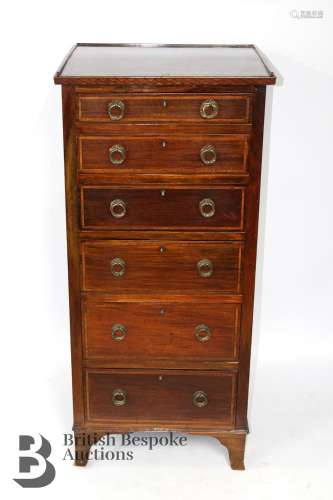 Mahogany Collectors Chest