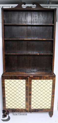 Late Regency Rosewood Veneer Bookcase