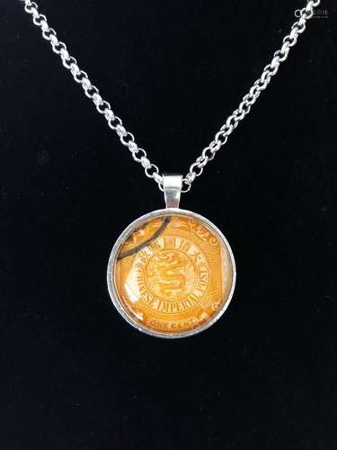 Chinese Dragon Postage Stamp Necklace | Chinese Dragon | 189...