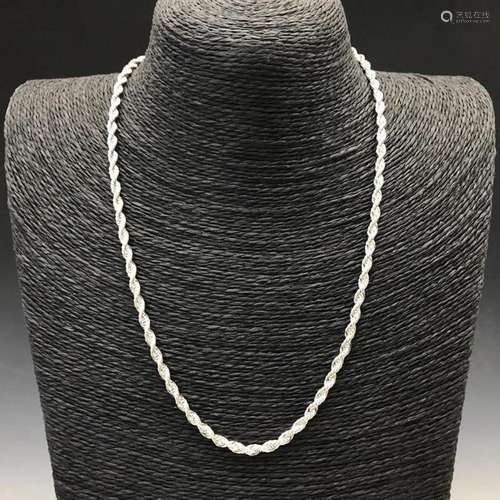 Collect China Make exquisite Tibet silver Necklace