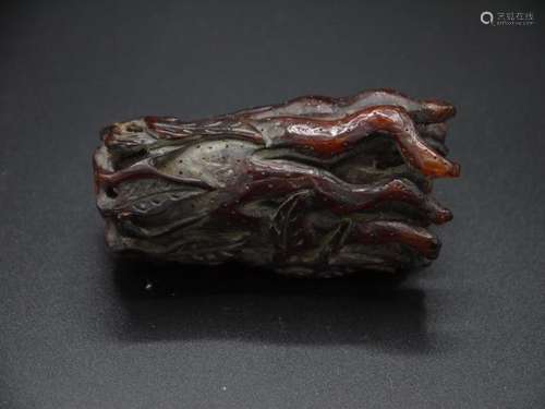 Antique Chinese OX Horn Artifact of Buddha's Hand