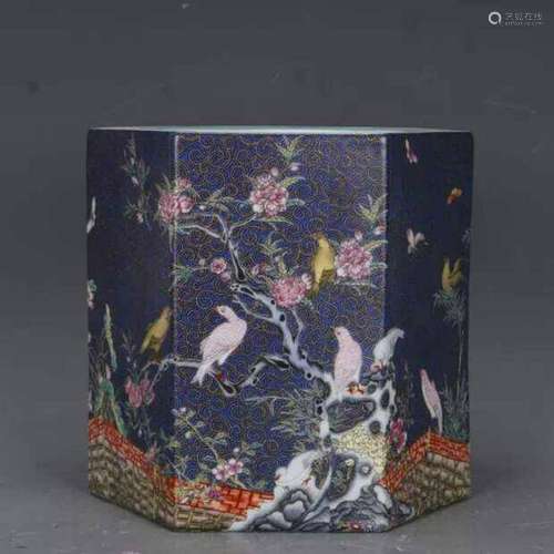 Chinese antique Qing dynasty Yongzheng style colour enamel f...