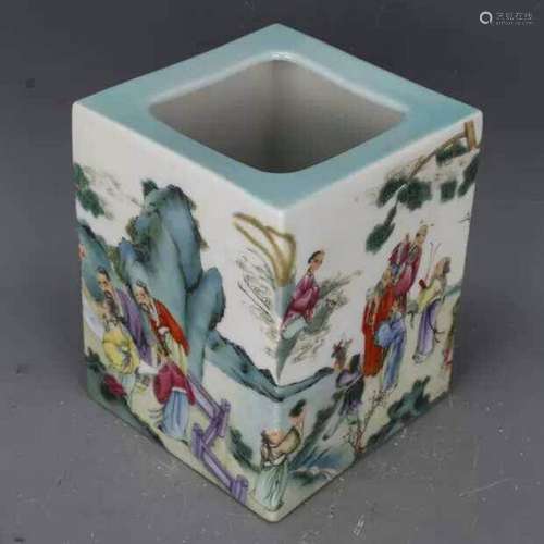 Chinese antique Qing dynasty Yongzheng style colour enamel f...