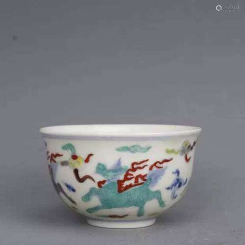 Chinese antique porcelain Ming dynasty Chenghua style blue a...