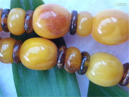 BUTTERSCOTCH AMBER NECKLACE 33.3g